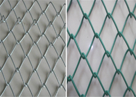 ντυμένη περίφραξη συνδέσεων αλυσίδων διαμαντιών αγροτικών τομέων 2x30m 3.5mm PVC