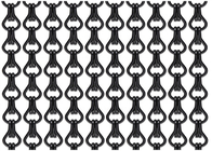 Μαύρο χρώμα κουρτινών πλέγματος μετάλλων κραμάτων αργιλίου διαιρετών δωματίων