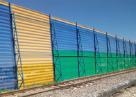 Πίνακες φράχτη 5m ύψος Windbreak σε λευκή κορυφή ύψους 50mm-100mm
