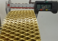 18mm Μέγεθος πλέγματος Επεκτεινόμενο φύλλο μετάλλου Χαλκό Μακροχρόνια ακριβής μηχανική