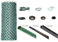 Το πράσινο PVC φρακτών πλέγματος καλωδίων χρήσης λιβαδιών/φρακτών συνδέσεων αλυσίδων έντυσε το ύψος 1.2m
