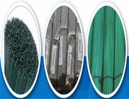 Πράσινο PVC επικαλυμμένο κομμένο ίσιο σύρμα μήκους 250 mm