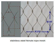 Ferruled πλέγμα σχοινιών ανοξείδωτου τύπων για την ασφάλεια, αλιεία με δίχτυα σχοινιών καλωδίων
