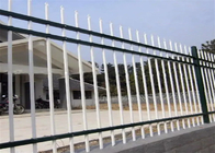 Αεροδρόμιο 6x8ft Metal Palisade φράχτης σκόνη σφυρηλατημένο σίδηρο ασφάλεια επίπεδη κορυφή