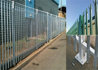 Η Ευρώπη Αγορά υψηλής ασφάλειας φράχτης φράχτη 2 mm πάχος Powder Coating