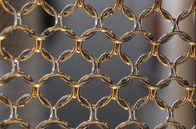 Πλέγμα κουρτινών δαχτυλιδιών μετάλλων πλεξουδών αλυσίδων για την οικοδόμηση της εξωτερικής και εσωτερικής διακόσμησης