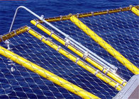Παράκτια αλιεία με δίχτυα περιμέτρου ελικοδρομίων, φράκτης πλέγματος σχοινιών γεφυρών Holicopter ασφάλειας