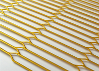 χρυσό επεκταθε'ν διακόσμηση πλέγμα καλωδίων μετάλλων τρυπών 150mm
