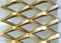 550mm αυξημένη επεκταθείσα αργίλιο κίτρινη αρχιτεκτονική πλέγματος μετάλλων