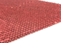 Κόκκινη στρογγυλή μορφή 6mm διακοσμητικό μέταλλο τσεκιών πλέγματος καλωδίων