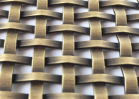 22mm χαλκού το τετραγωνικό πλέγμα καλωδίων τρυπών διακοσμητικό πτύχωσε το υφαμένο μέταλλο