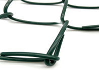 3.5mm 6 FT Χ 50 FT αλυσίδων συνδέσεων πράσινο PVC προστασίας φρακτών ζωικό που ντύνεται