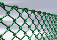 φράκτης ασφαλείας συνδέσεων αλυσίδων ύψους 2.4m 3m σύγχρονος για τον τομέα καλαθοσφαίρισης